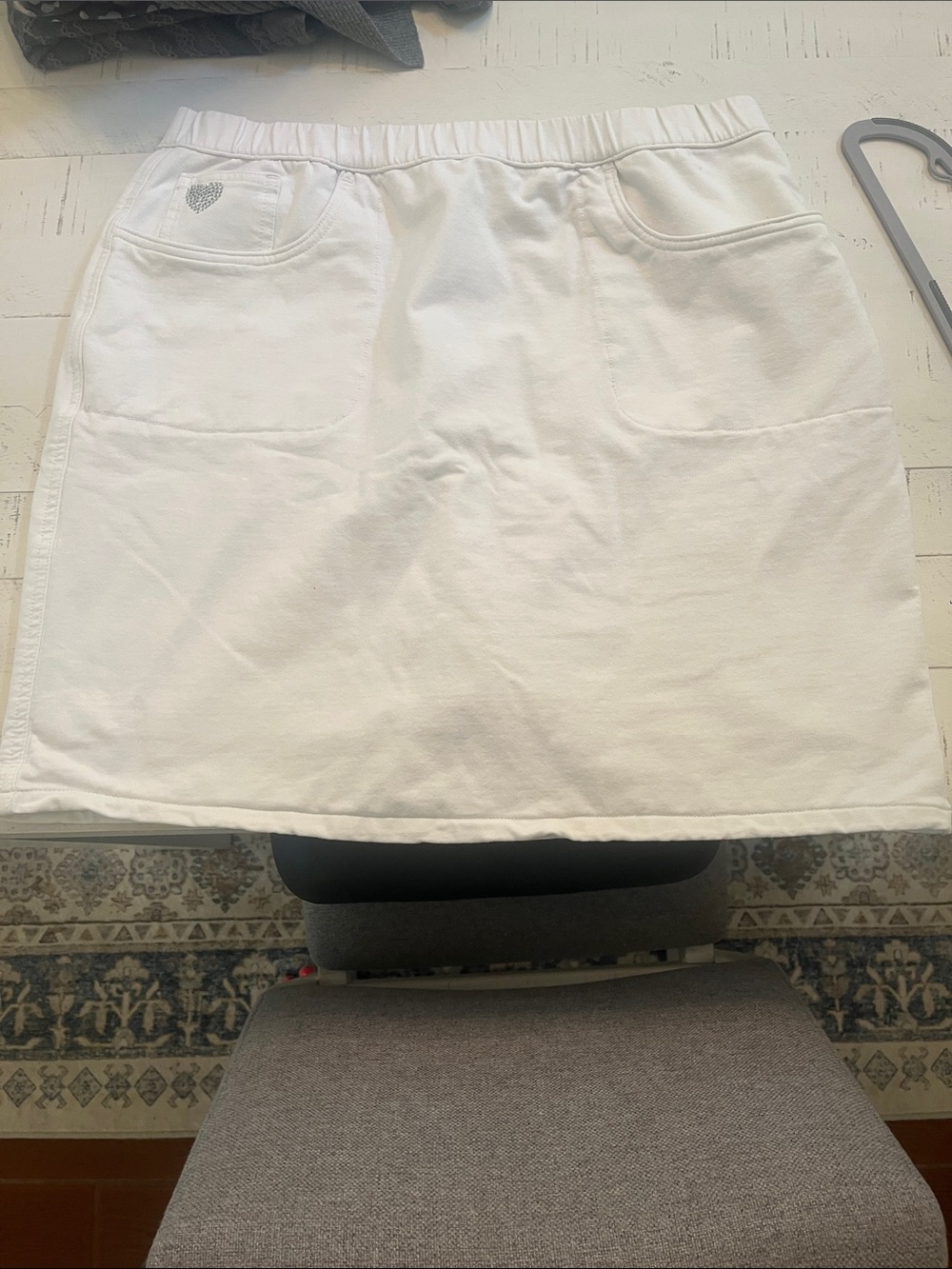 White Women's Casual Pocket Skort
